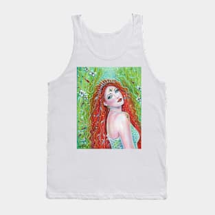 Emerald Fire Mermaid by Renee L Lavoie Tank Top